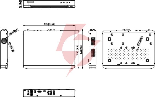 Rejestrator 5w1 hikvision ids-7204hthi-m1/xt/4a+4/1alm