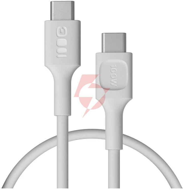 Kabel usb-c / usb-c greencell powerflex 30cm pd 100w biały silikonowy