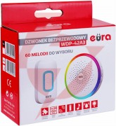 Dzwonek bezprzewodowy eura wdp-42a3 bialy 