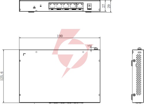Switch hikvision ds-3wg105g-si