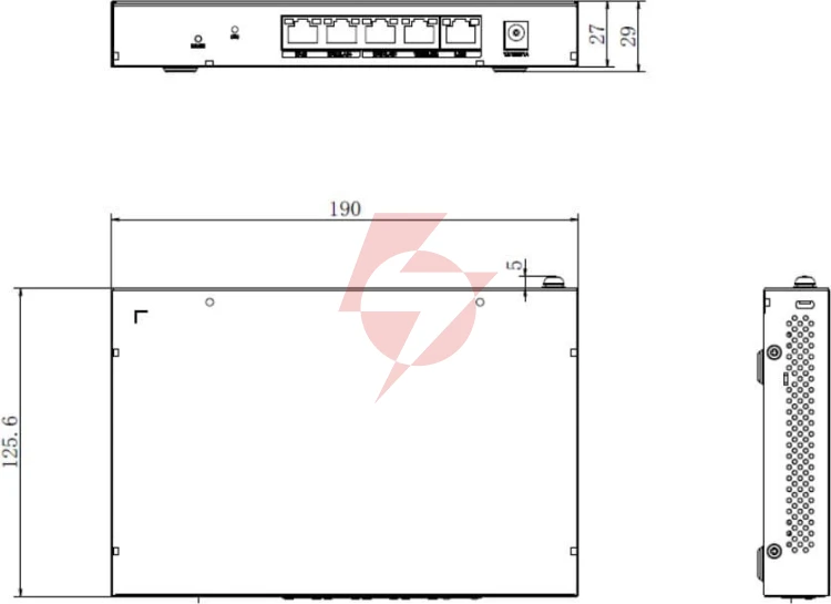 Switch hikvision ds-3wg105g-si