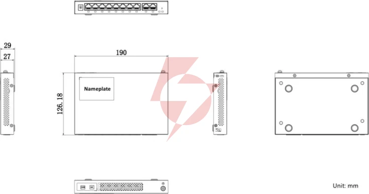 Switch router hikvision ds-3wg210gp-si