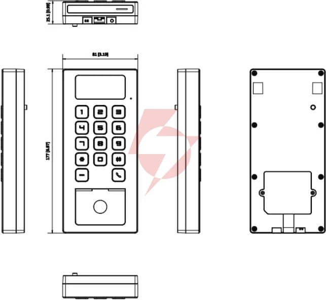 Hikvision ds-k1t502dbwx-qr