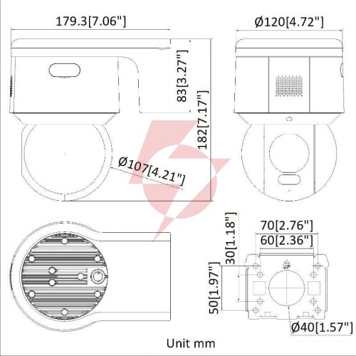 Kamera ip ptz hikvision ds-2de3a400bw-de/w(f1)(t5) pl