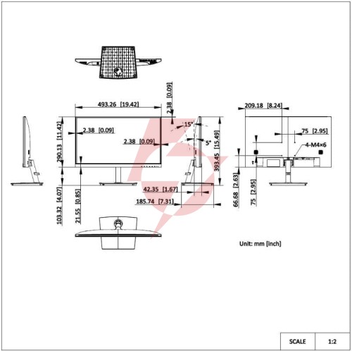 Monitor hikvision ds-d5022f2-1v2s