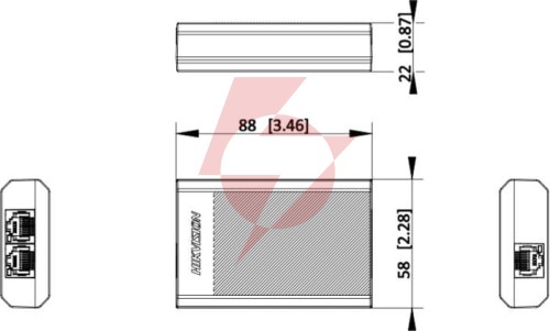 Repeater poe hikvision ds-3e0503dp-e/r