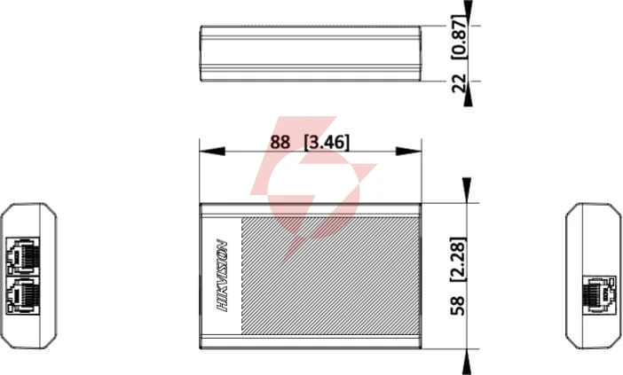 Repeater poe hikvision ds-3e0503dp-e/r