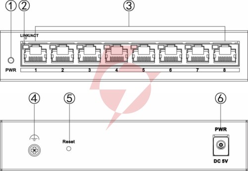 Switch hikvision ds-3e1508-eiv2