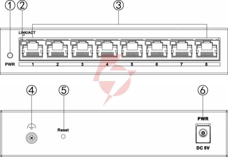 Switch hikvision ds-3e1508-eiv2