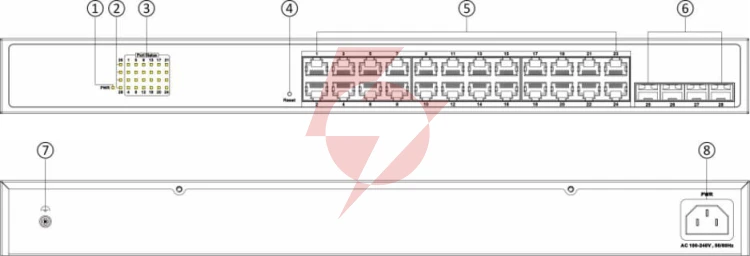 Switch hikvision ds-3e1528-si-24t4f