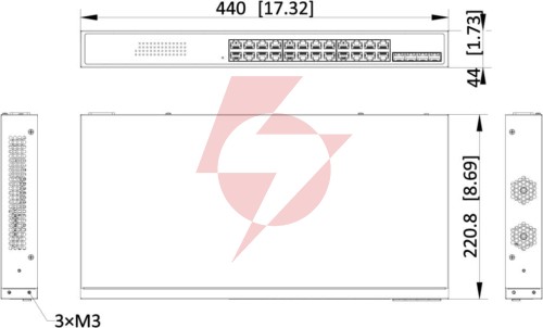 Switch hikvision ds-3e1528p-si-24p4f
