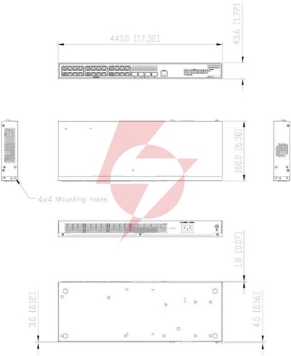 Switch hikvision ds-3e2528-hi-24t4f linkvu