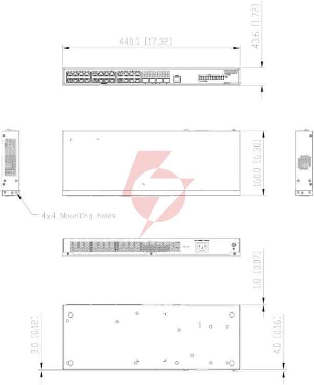 Switch hikvision ds-3e2528-hi-24t4f linkvu