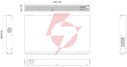 Switch hikvision ds-3e2754-hi-48t6x