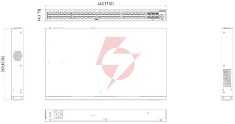 Switch hikvision ds-3e2754-hi-48t6x
