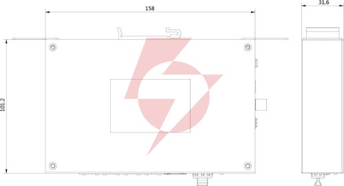 Switch hikvision ds-3t0506hp-e/hs