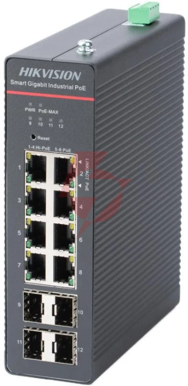 Hikvision ds-3t1512hp-si-8p4f/no power unit
