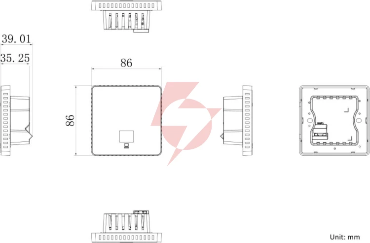 Punkt dostępowy ścienny hikvision ds-3wap521-si