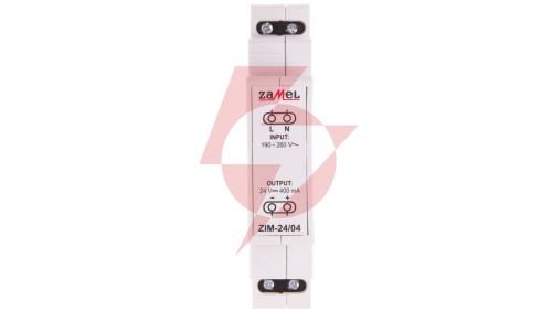 Zasilacz impulsowy 230VAC/24VDC 0,4A ZIM-24/04 EXT10000162
