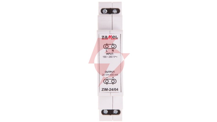 Zasilacz impulsowy 230VAC/24VDC 0,4A ZIM-24/04 EXT10000162