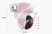 Kamera ip reolink e series e540 ptz 5mp wi-fi led biała