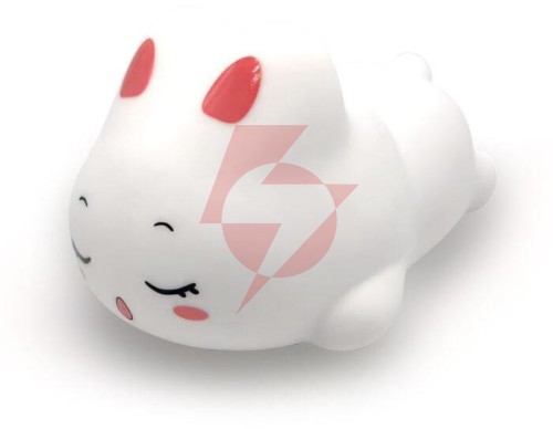 Silikonowa, multikolorowa lampka nocna dla dzieci pokky (dreaming bunny) mt225