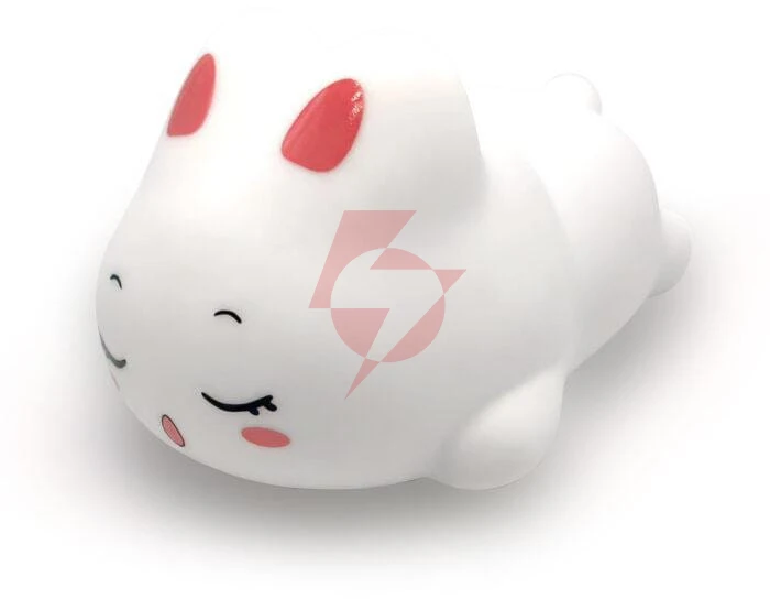 Silikonowa, multikolorowa lampka nocna dla dzieci pokky (dreaming bunny) mt225