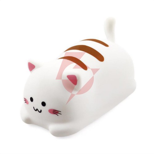 Silikonowa, multikolorowa lampka nocna dla dzieci pokky (happy kitty) mt226