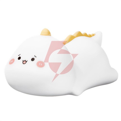 Lampka nocna silikonowa wielokolorowa z pilotem led pokky clever dino mt227