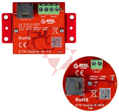 Zestaw aktywnych konwerterów atte eth-2wire-a-set2