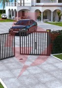 Zestaw faac s2500i do 5m bram dwuskrzydłowych (pod malowanie)
