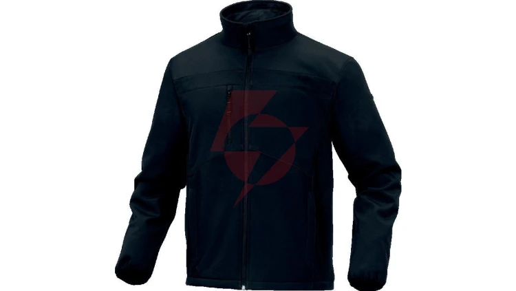 Bluza z tkaniny Softshell z poliestru, kolor Czarny, rozmiar: M, LULE2NOTM