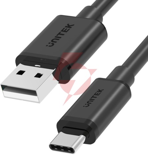 Unitek przewód usb-a - usb-c krótki 25cm y-c480bk