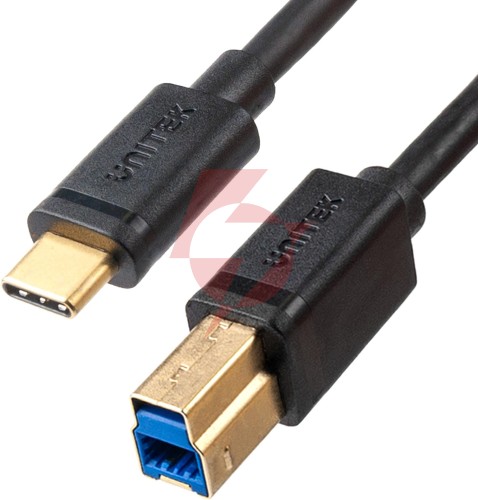 Unitek kabel do drukarki usb-c na usb-b usb 3.0 2m