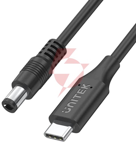 Kabel zasilający unitek do laptopa acer 65w usb-c - dc5,5