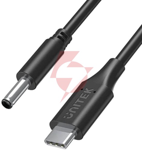 Unitek kabel zasilający do laptopa dell 65w usb-c - dc4,5