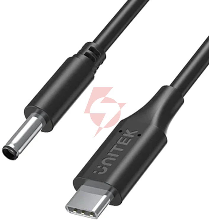 Unitek kabel zasilający do laptopa dell 65w usb-c - dc4,5