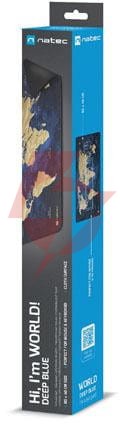 Podkładka pod mysz natec world deep blue 800x400mm
