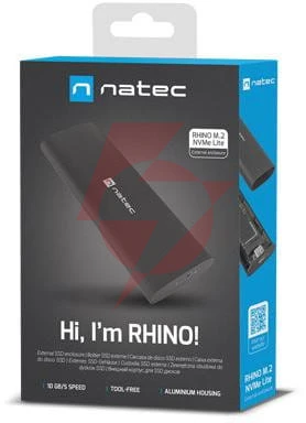 Obudowa na dysk ssd natec rhino m.2 nvme lite usb-c 3.1 gen.2 aluminium