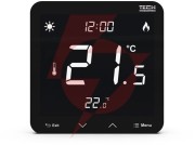 Przewodowy dwustanowy regulator pokojowy podtynkowy czarny st-297z v3 tech sterowniki