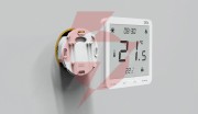 Przewodowy dwustanowy regulator pokojowy podtynkowy biały st-297z v3 tech sterowniki