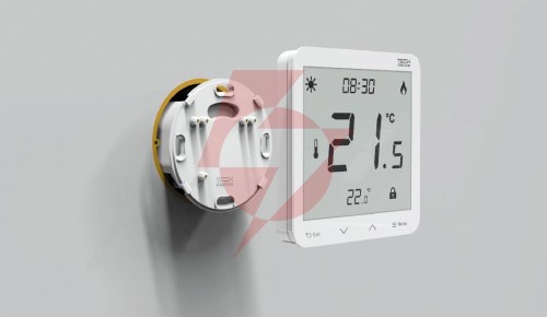 Przewodowy dwustanowy regulator pokojowy podtynkowy biały st-297z v3 tech sterowniki