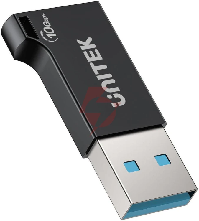 Unitek adapter usb-a do usb-c 10gbps czarny a1049abk01