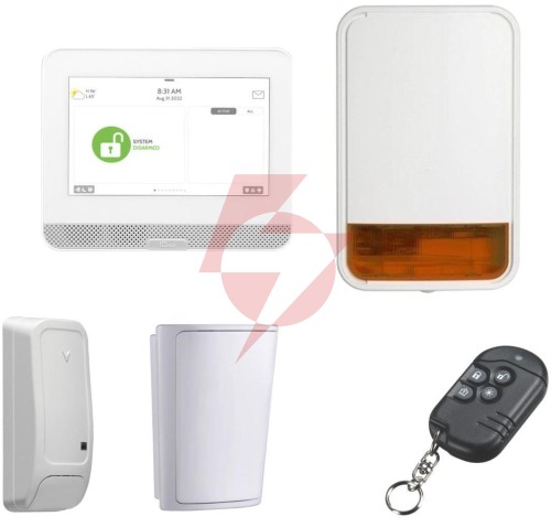 Dsc iq hub starter kit powerg (hub, kontaktron, pir, sygnalizator, pilot)
