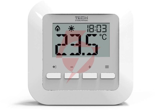 Przewodowy  dwustanowy regulator pokojowy biały st-295v3 tech sterowniki