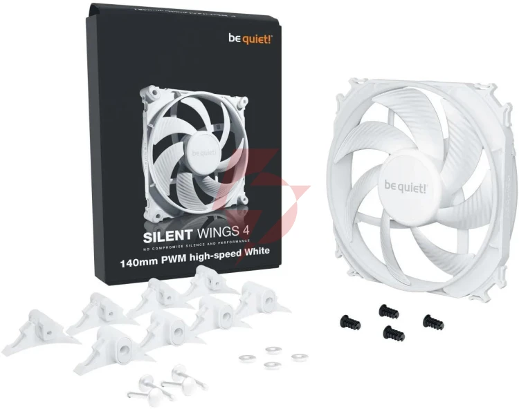 Wentylator be quiet! silent wings 4 pwm white high-speed 140mm biały