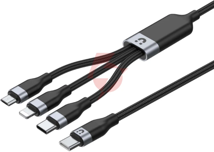 Unitek przewód ładujący usb 3 w 1 czarny