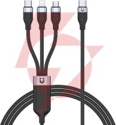 Unitek przewód ładujący usb 3 w 1 czarny