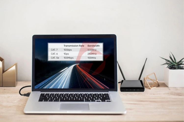 Unitek kabel sieciowy płaski ethernet cat.7 3 m