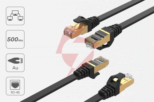 Unitek kabel sieciowy płaski ethernet cat.7 10m